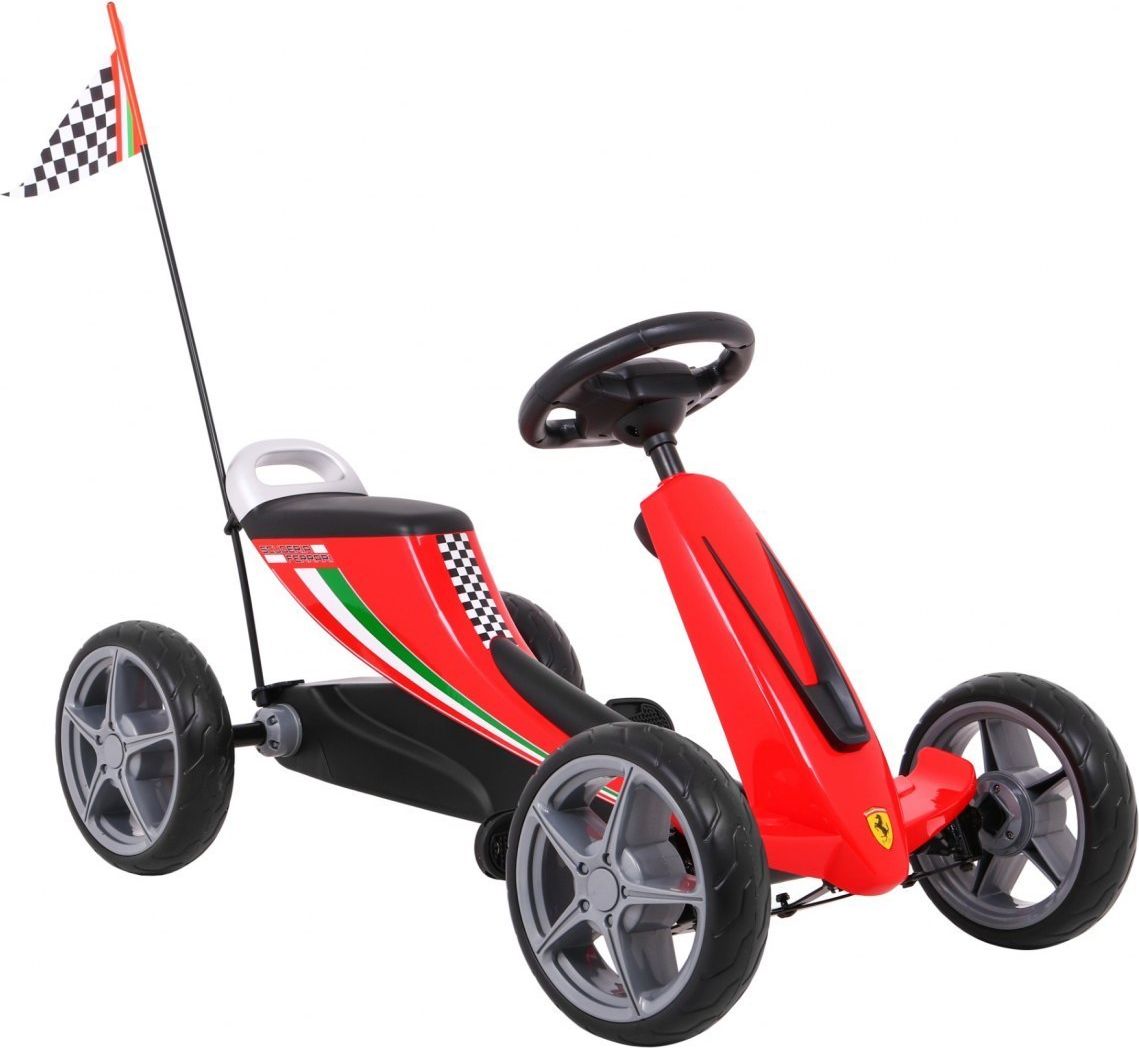 Mamido Dětská šlapací motokára Ferrari červené 8931.CR - obrázek 1
