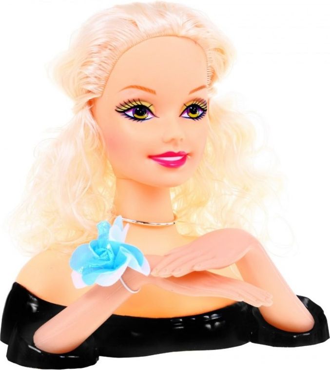 Mamido Česací hlava panenky na stylizaci účesu Blond 8830S - obrázek 1