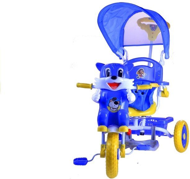 Mamido  Dětská tříkolka kočka modrá - obrázek 1