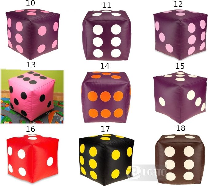 Mamido Sedací měkká hrací kostka 40cm v 45 barvách Barva: 34, Výplň: MIX (STANDARD) 24252/34 - obrázek 1