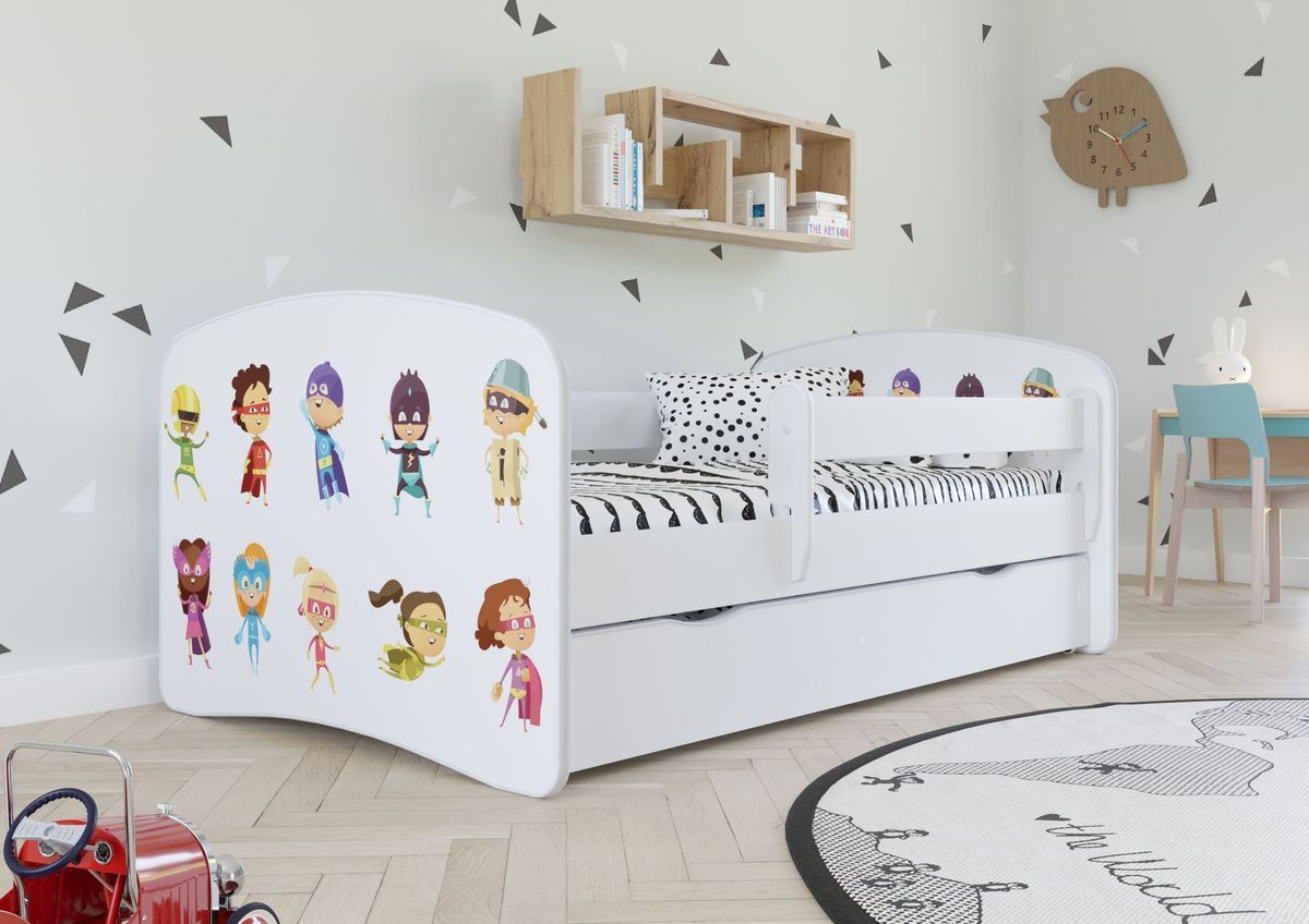 Dětská postel Ourbaby Superhero White 180x80 cm - obrázek 1