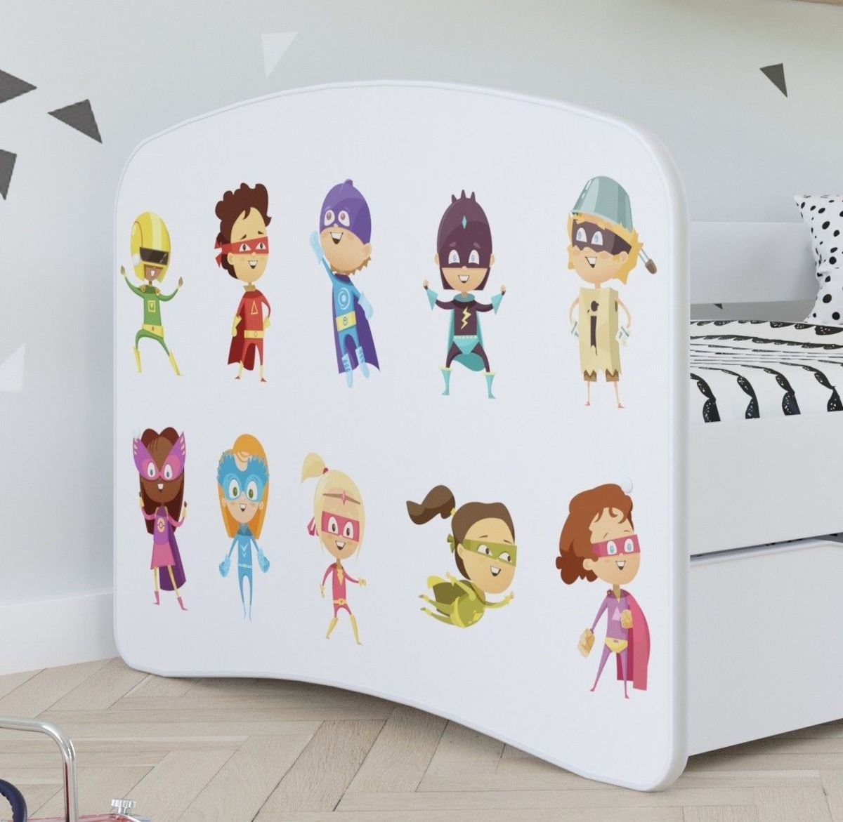 Dětská postel Ourbaby Superhero White 180x80 cm - obrázek 2
