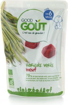 Good Gout Kapsička BIO Zelené fazolky s hovězím masem 190 g - obrázek 1