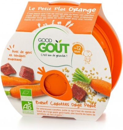 Good Gout Miska BIO Hovězí s mrkví a ječnými kroupami 220 g - obrázek 1