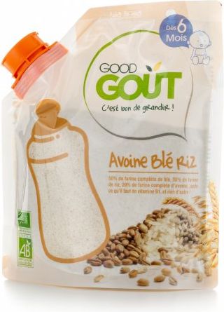 Good Gout BIO Dětská ovesná, pšeničná a rýžová instantní kaše v prášku 200 g - obrázek 1