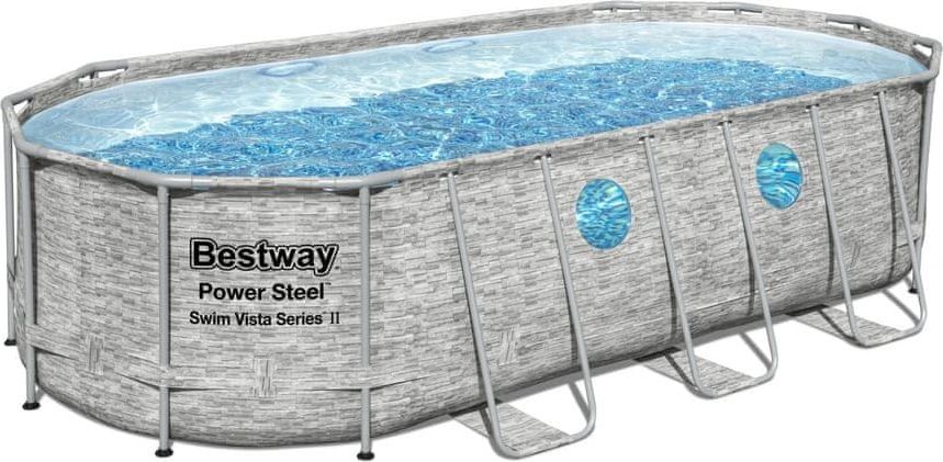 Bestway 56716 Oválný bazén Power Steel Swim Vista Series 5,49 × 2,74 × 1,22 m - obrázek 1