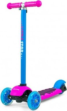 Dětská koloběžka Milly Mally Little Star pink-blue, Multicolor - obrázek 1