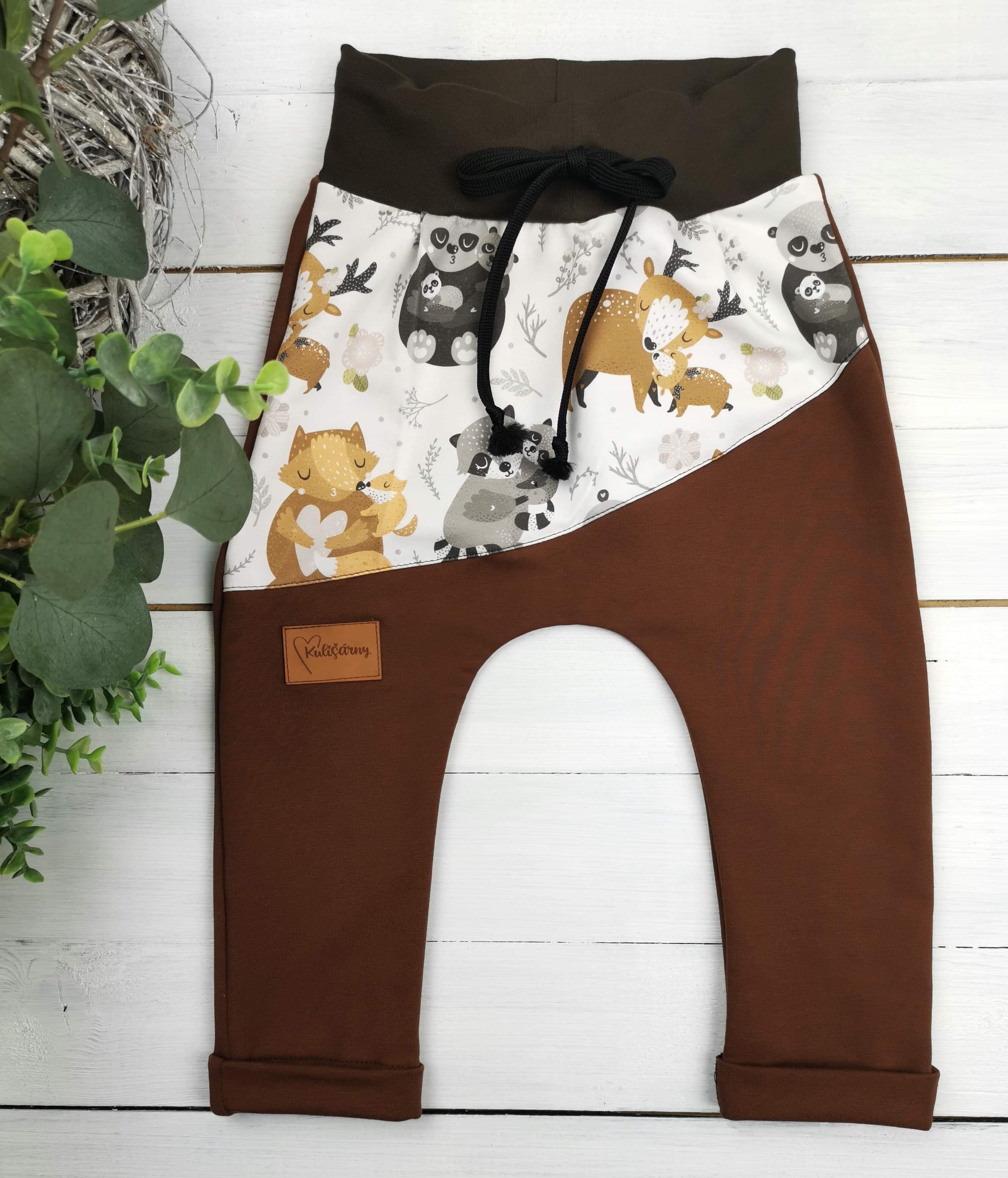 Kulišárny (handmade) Baggy ,,BeDeer,, silky VELIKOST: 62-68 - obrázek 1