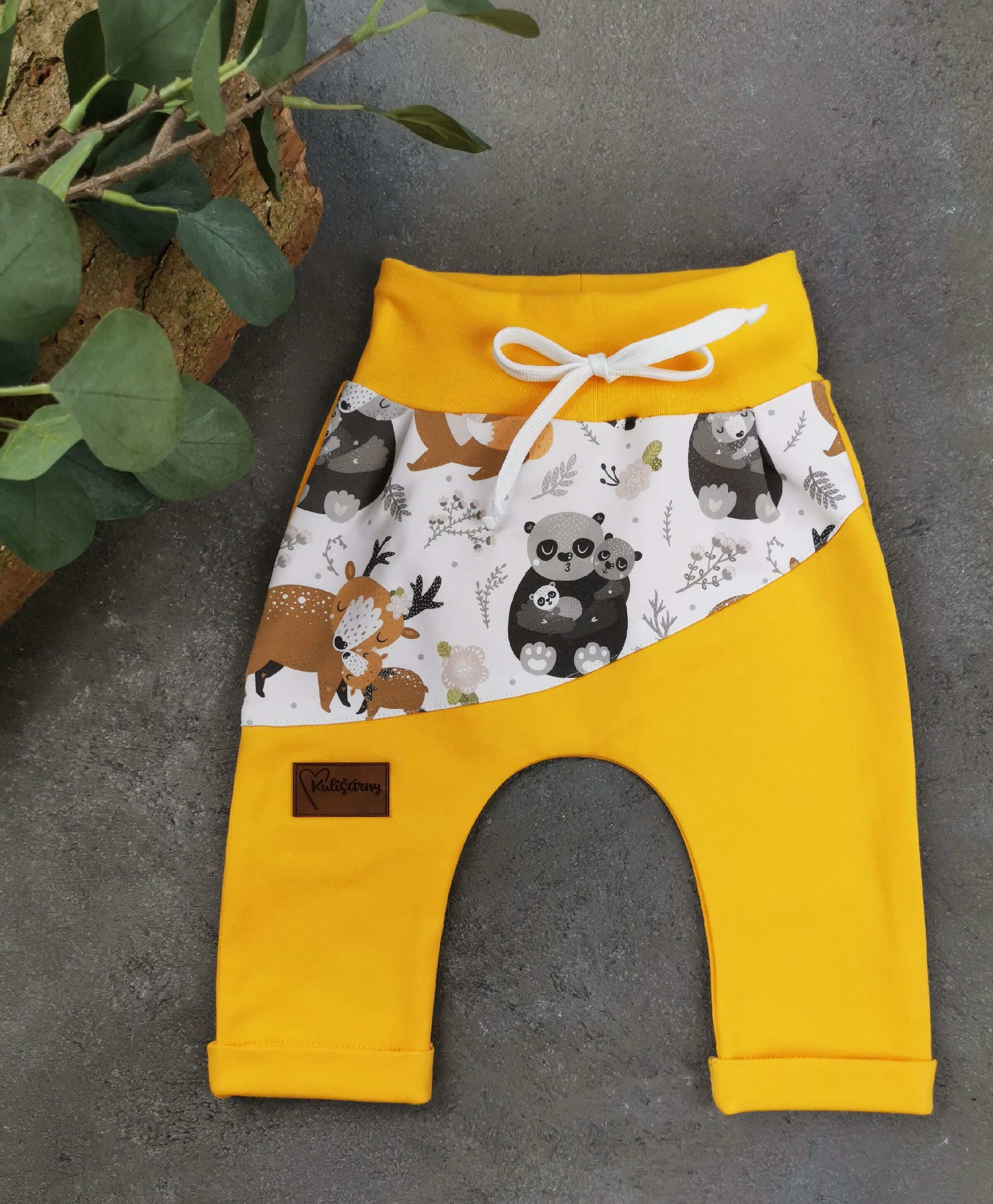 Kulišárny (handmade) Baggy ,,BeDeer,, YOLK silky VELIKOST: 56 - obrázek 1