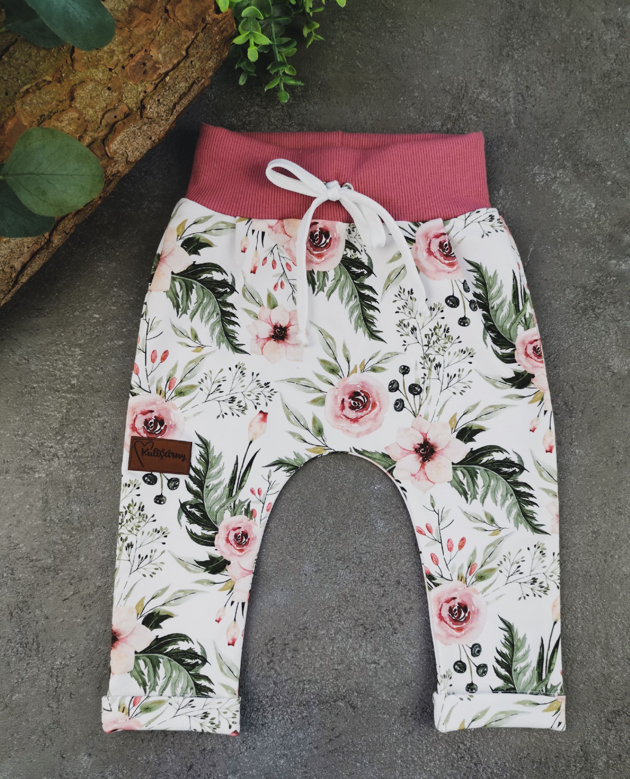 Kulišárny (handmade) Baggy ,,RosAntic,, VELIKOST: 56 - obrázek 1