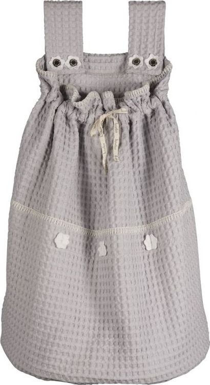 Koeka Pytel na hračky Amsterdam - silver grey/ white - obrázek 1