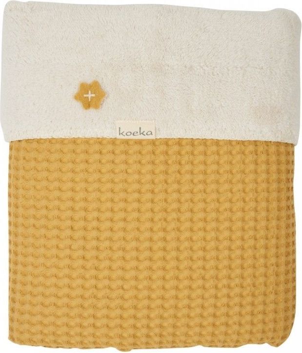 Deka 100x75 cm Koeka Oslo Waffle/teddy Ochre/pebble - obrázek 1