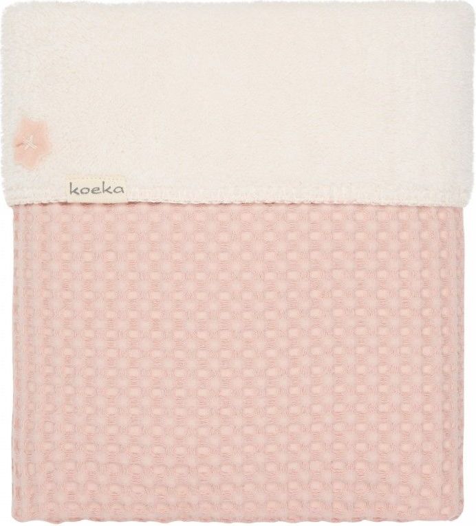 Deka 100x75 cm Koeka Oslo Waffle/teddy Shadow pink/light shadow pink - obrázek 1