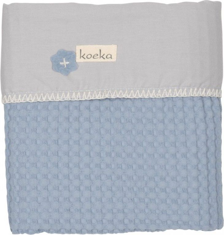 Deka 75x100 cm Koeka Antwerp Waffle/flanel Soft blue/silver grey - obrázek 1
