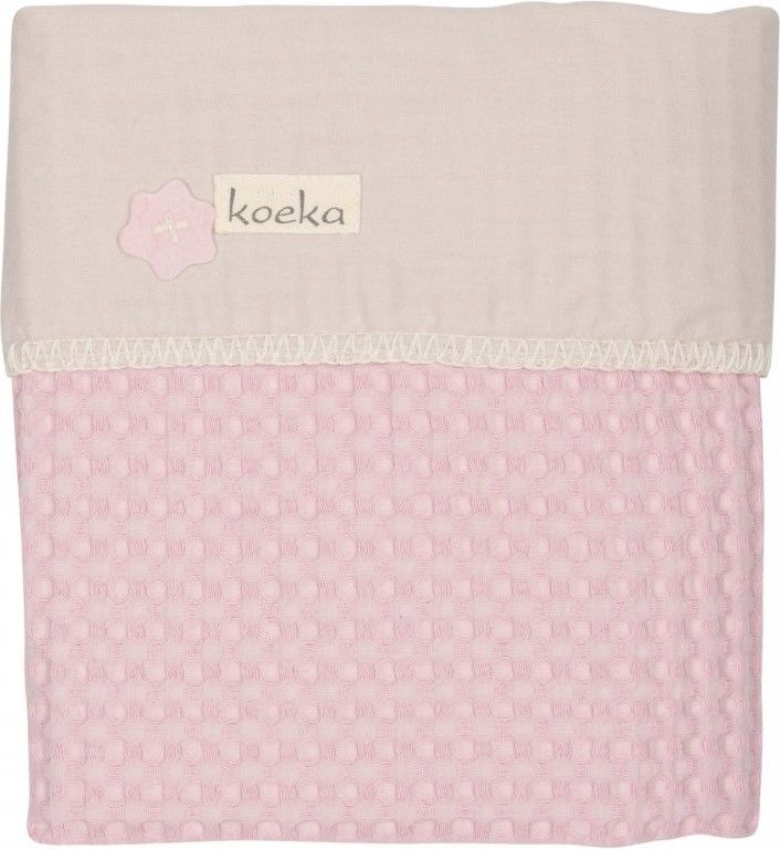 Deka 75x100 cm Koeka Antwerp Waffle/flanel Old baby pink/pebble - obrázek 1