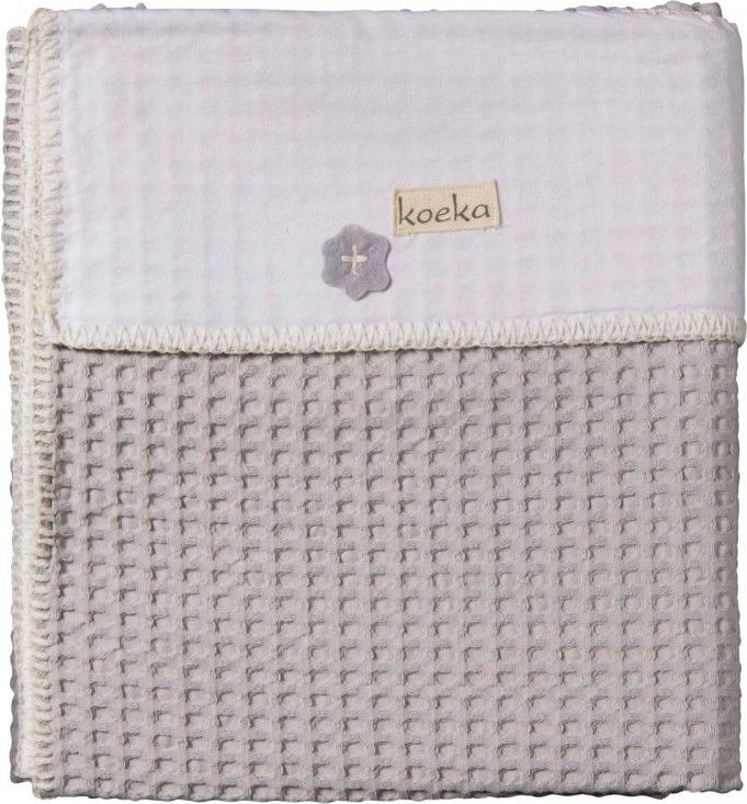Deka 75x100 cm Koeka Antwerp Waffle/flanel Silver grey/white - obrázek 1
