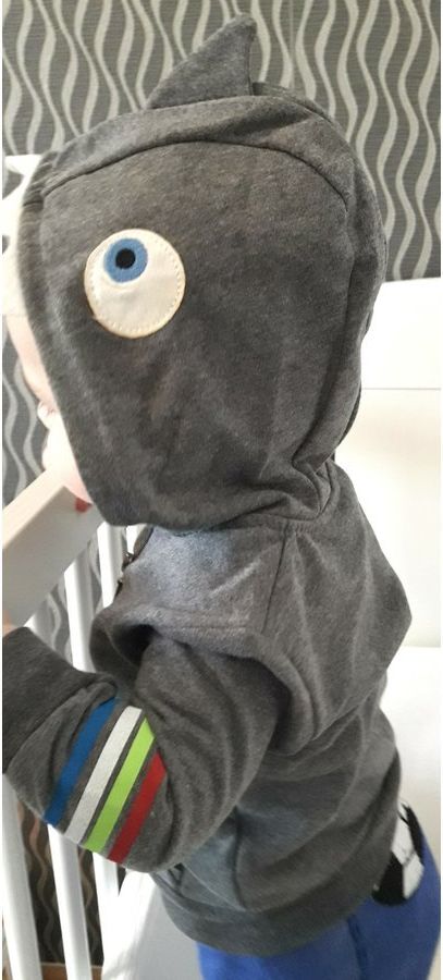 Chlapecká podzimní mikina Monster na zip Cigit Kids Velikost: 86 (12-18m) - obrázek 3
