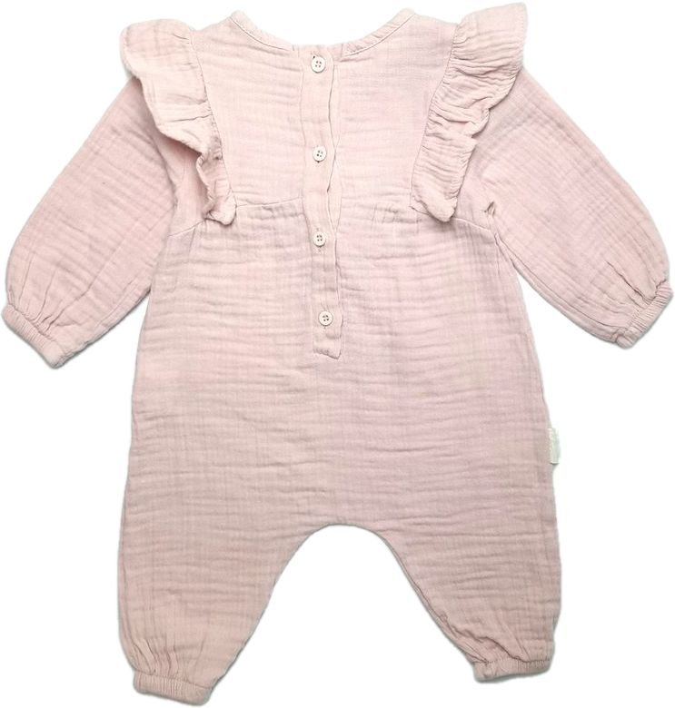 Luxusní dívčí mušelínový overal Cigit Kids Velikost: 80 (6-12m) - obrázek 2