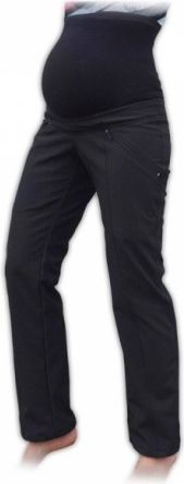 Sportovní těhotenské oteplené softshellové kalhoty , Velikosti těh. moda 36 - obrázek 1