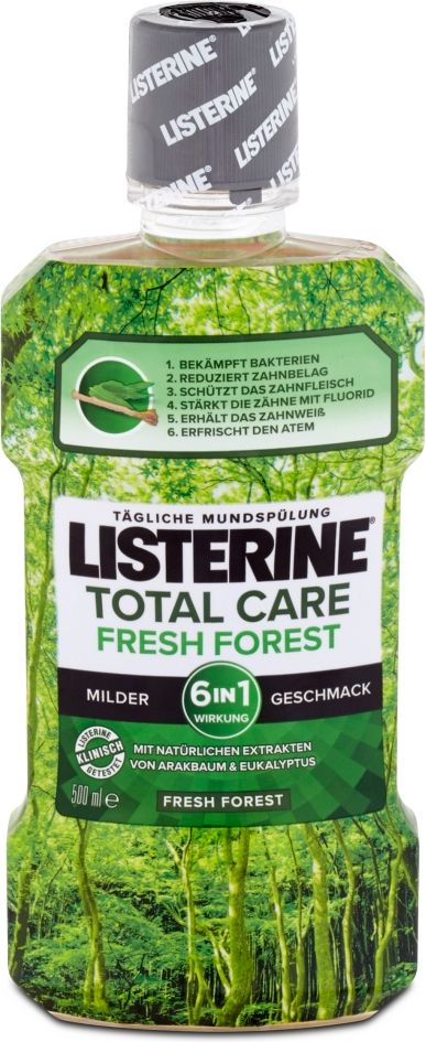 Listerine Total Care Fresh Forest ústní voda 500 ml - obrázek 1