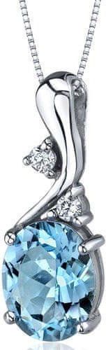 Eppi Stříbrný náhrdelník se švýcarským topazem Julane P32095 - obrázek 1