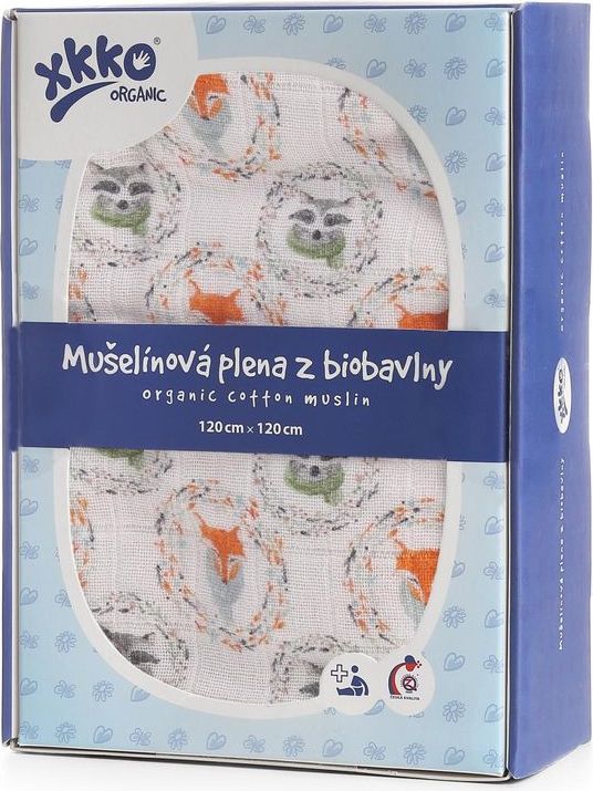 XKKO Organic 120x120 - Fox&Raccoon - 1ks - obrázek 1