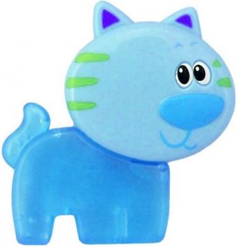 Chladící kousátko Baby Mix Kočička modré, Modrá - obrázek 1