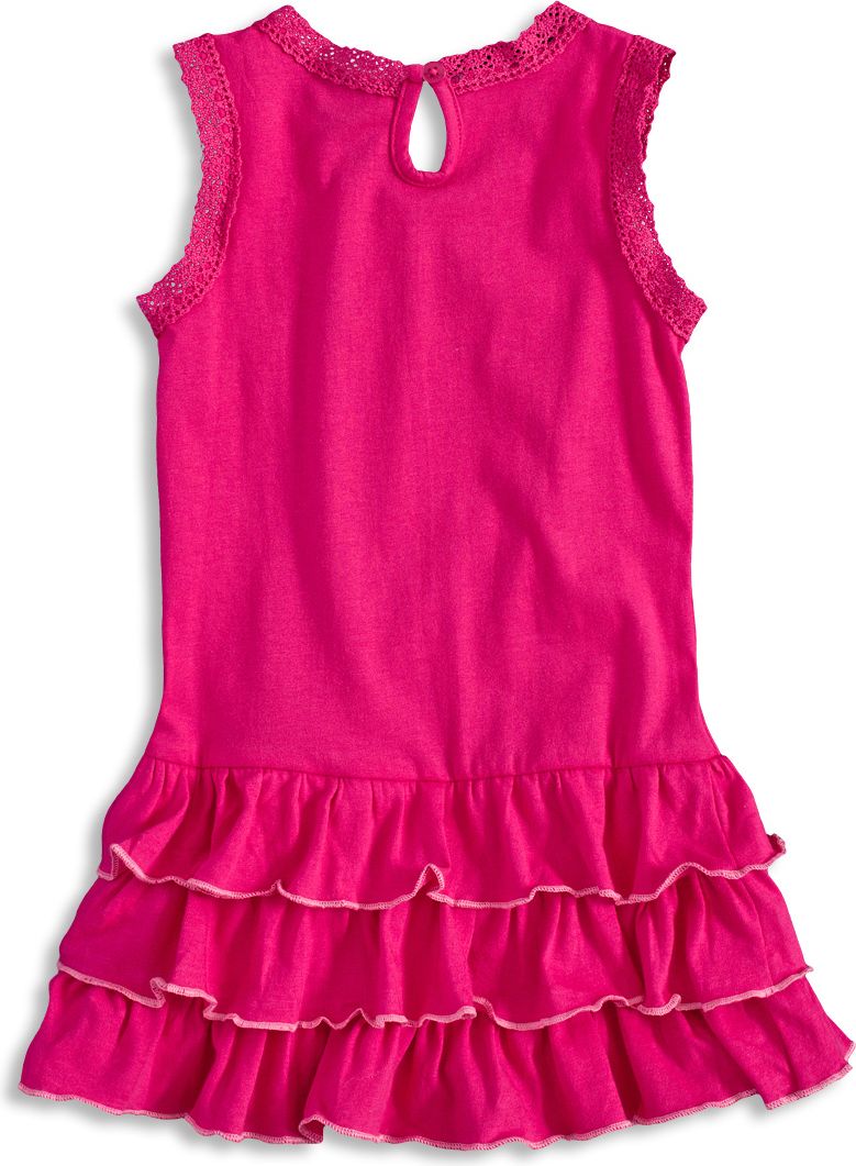 Dívčí šaty bez rukávů PEBBLESTONE SUNNY DAY růžové Velikost: 92-98 - obrázek 3