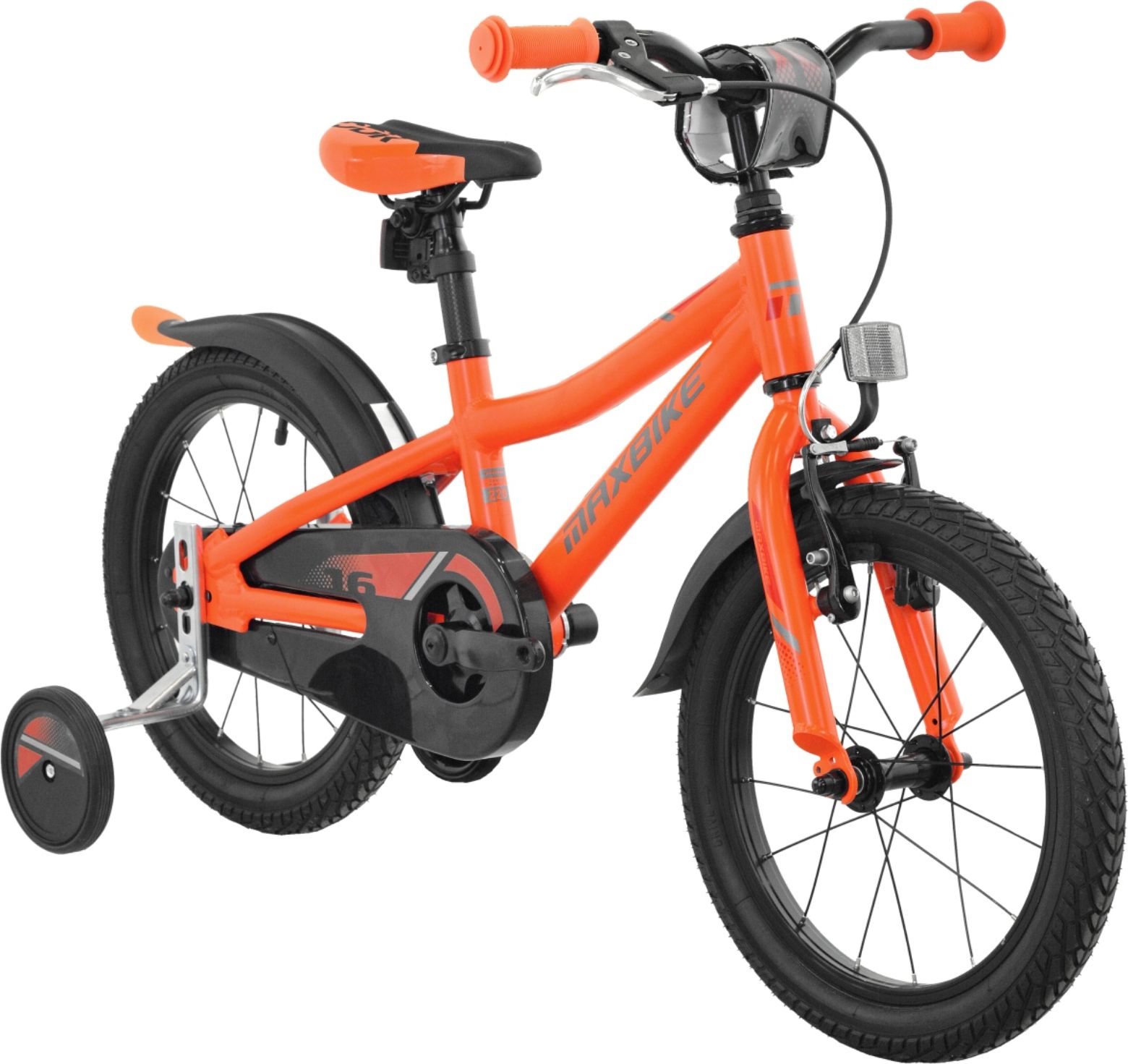 Dětské kolo MAXBIKE 16" 2020 - oranžové - obrázek 2