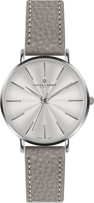 Frederic Graff Silver Monte Rosa Lychee grey Leather FAL-B015S - obrázek 1