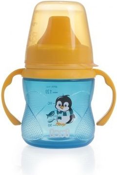 Nevylévací hrníček Hot &, Cold - Tučňáček - modrý - obrázek 1