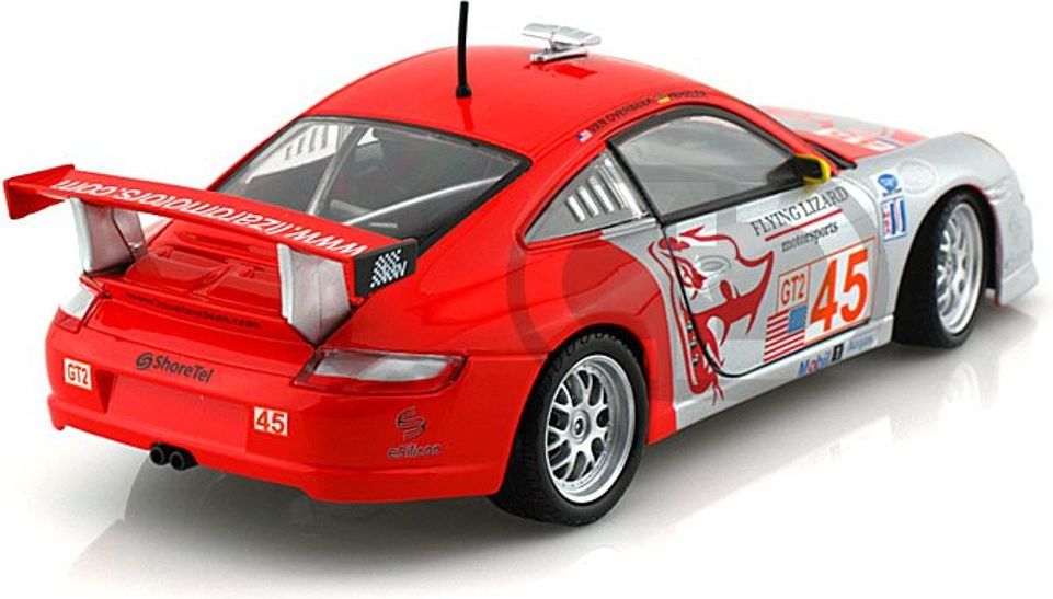 RACE PORSCE 911GT3 RSR 1:24 stříbro-červené - obrázek 6