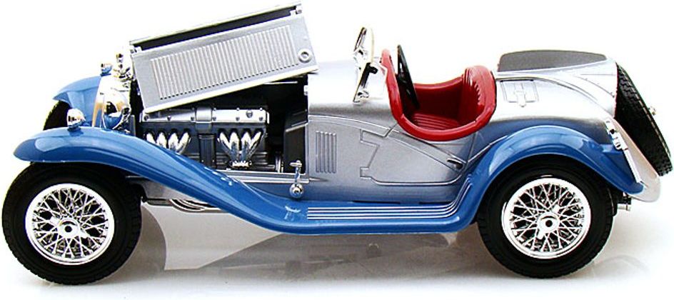 BBurago Alfa Romeo 8C 2300 Spider Touring 1932 stříbrná 1:18 - obrázek 4