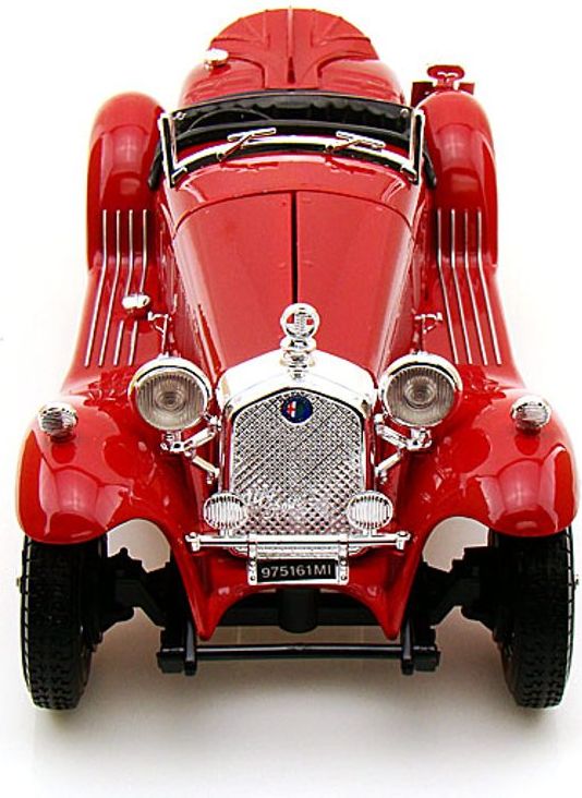 BBurago Alfa Romeo 8C 2300 Spider Touring 1932 stříbrná 1:18 - obrázek 7