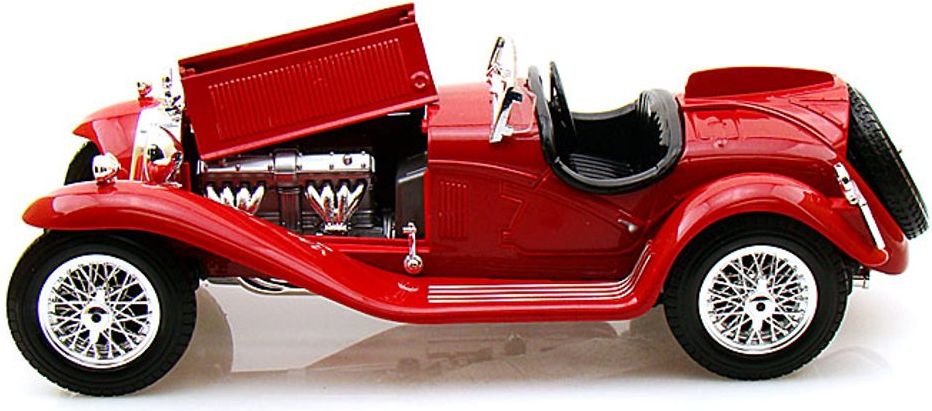 BBurago Alfa Romeo 8C 2300 Spider Touring 1932 stříbrná 1:18 - obrázek 8