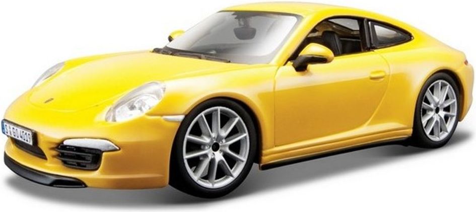 BBurago Plus Porsche 911 Carrera S žluté 1:24 - obrázek 1