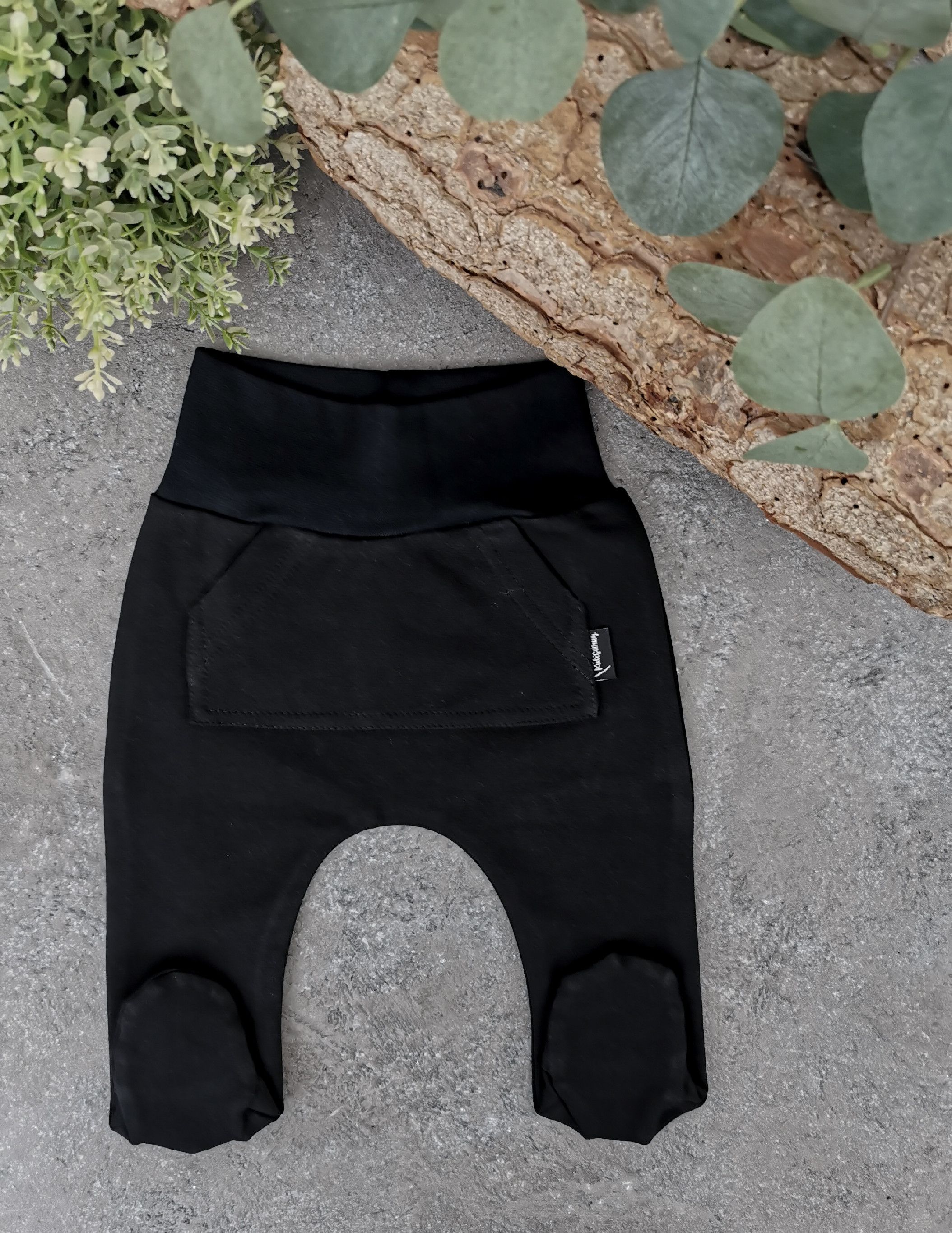 Kulišárny (handmade) Polodupačky ,,Black,, VELIKOST: 56