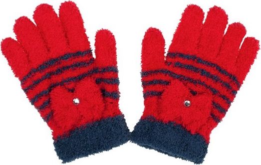 Dětské zimní froté rukavičky New Baby červené&nbsp;-&nbsp;110 (4-5r) - obrázek 1