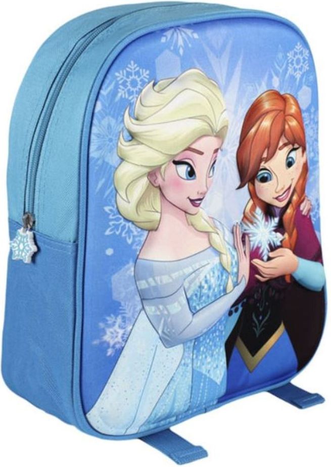 Cerda Dětský batoh Frozen Anna a Elsa 3D 31 cm modrý - obrázek 1