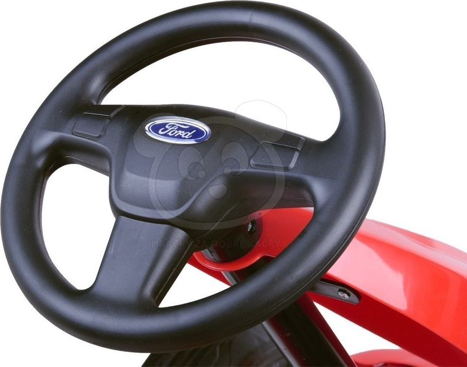HračkyZaDobréKačky FORD Gokart, 12V, EVA kola - červený - obrázek 2