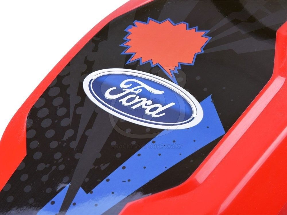HračkyZaDobréKačky FORD Gokart, 12V, EVA kola - červený - obrázek 7