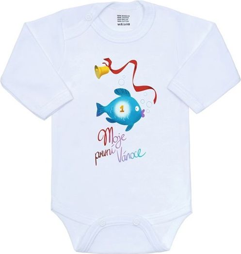 Body s potiskem New Baby Moje první Vánoce&nbsp;-&nbsp;80 (9-12m) - obrázek 1