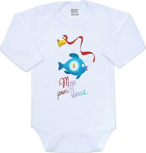 Body s potiskem New Baby Moje první Vánoce - 86 (12-18m) - obrázek 1