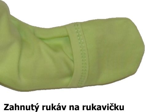 Kojenecká košilka, Gama, krémovás pejskem a kočičkou velikost 56 s rukavičkovým rukávem - obrázek 4
