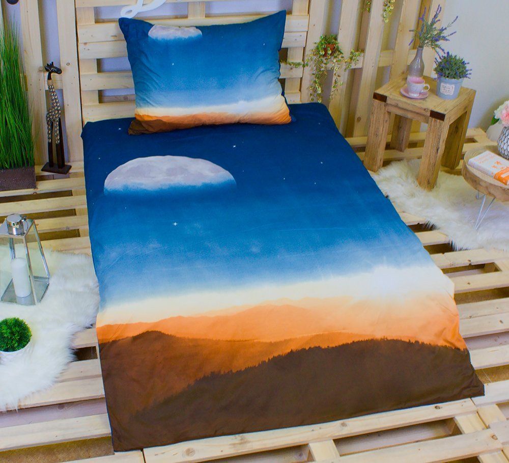 TopProsteradla.cz 3D povlečení 140x200 + 70x90 - Krajinka - obrázek 1
