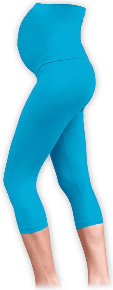 Jožánek Těhotenské legíny, 3/4, tyrkysové L/XL - obrázek 1