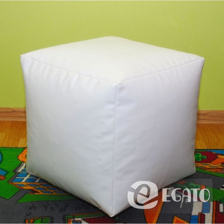 Mamido Sedací měkká kostka 35cm 20 barevných provedení Barva: Bílá KOSTKA35/B - obrázek 1
