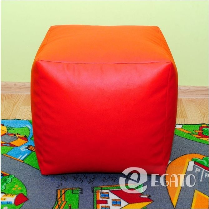 Mamido Sedací měkká kostka 50cm 20 barevných provedení Barva: Červená KOSTKA50/ERV - obrázek 1