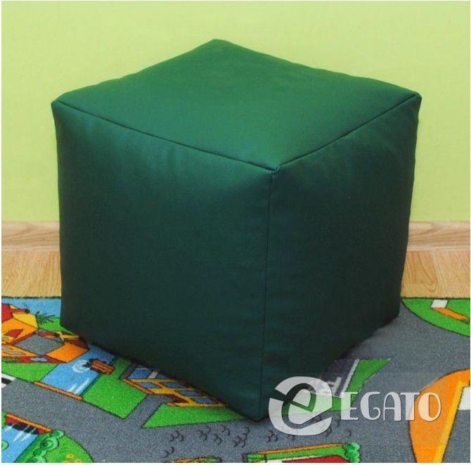 Mamido Sedací měkká kostka 50cm 20 barevných provedení Barva: tmavě zelená KOSTKA50/TMA3 - obrázek 1