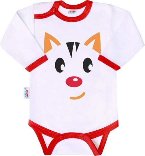 Body s potiskem New Baby Animals kočička - 80 (9-12m) - obrázek 1